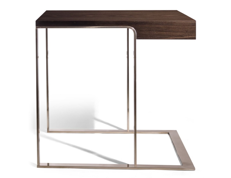 Douglas modern luxury coffee table with brown veneered wood