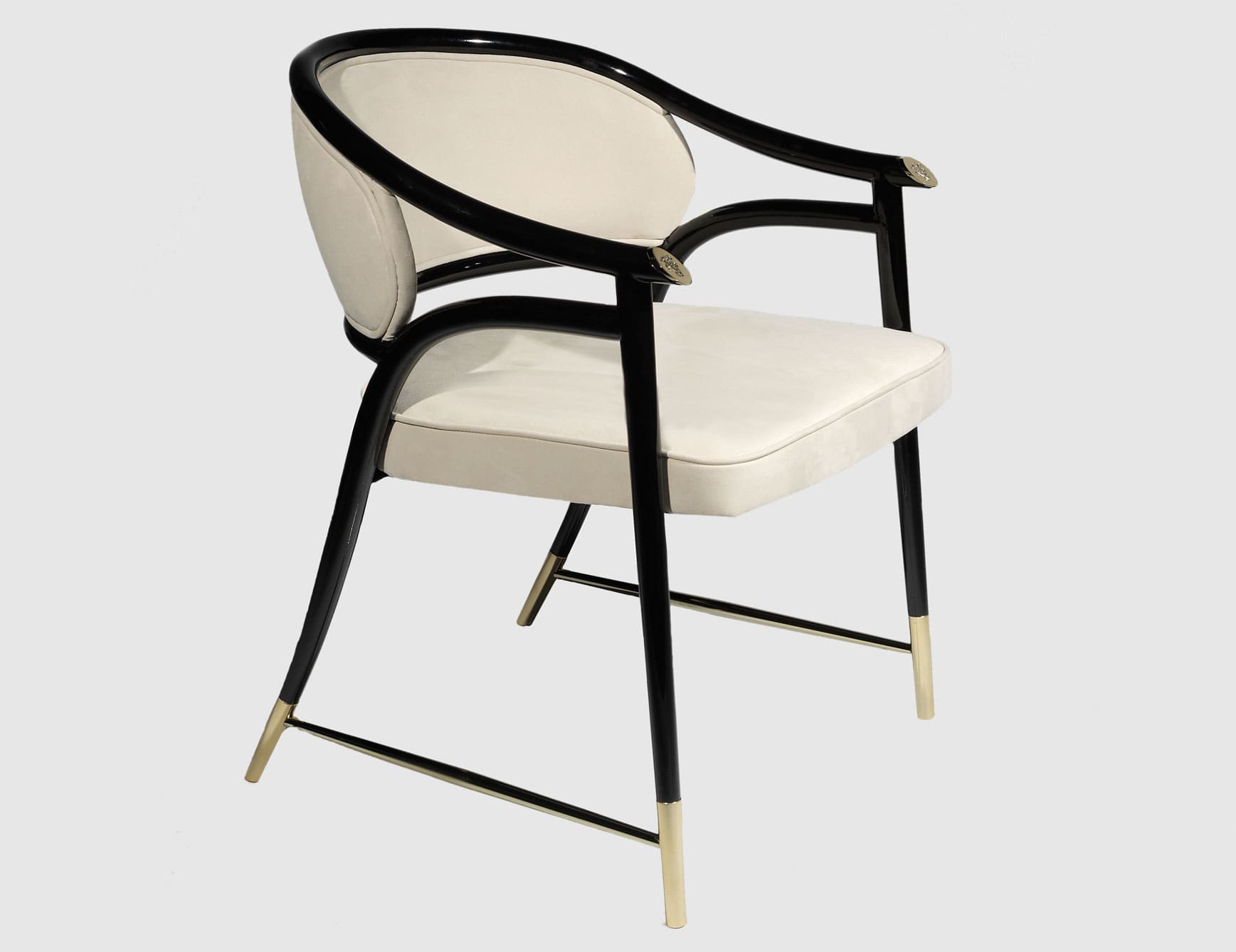 Aleksandra - Aleksandra modern luxury chair with ivory leather