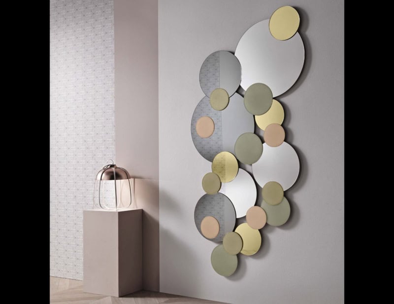 Atomic contemporary Italian mirror with