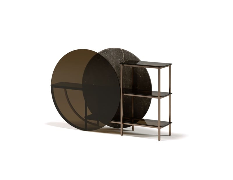 Cultum modern luxury console with bronze glass