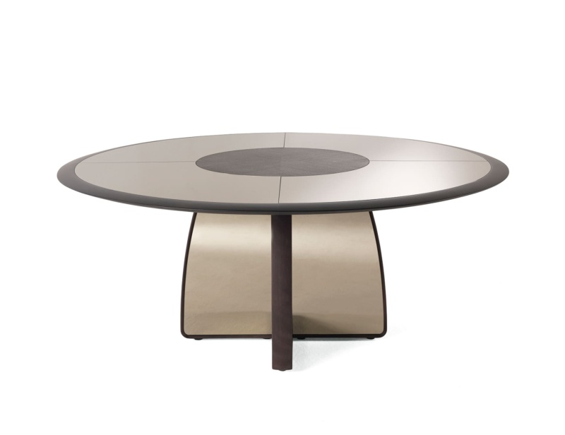 Wynwood modern luxury table with bronze Beech wood