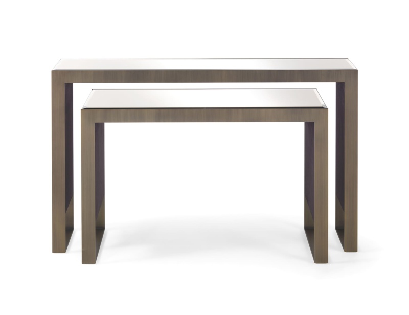 Golden Bridge modern luxury console with bronze metal